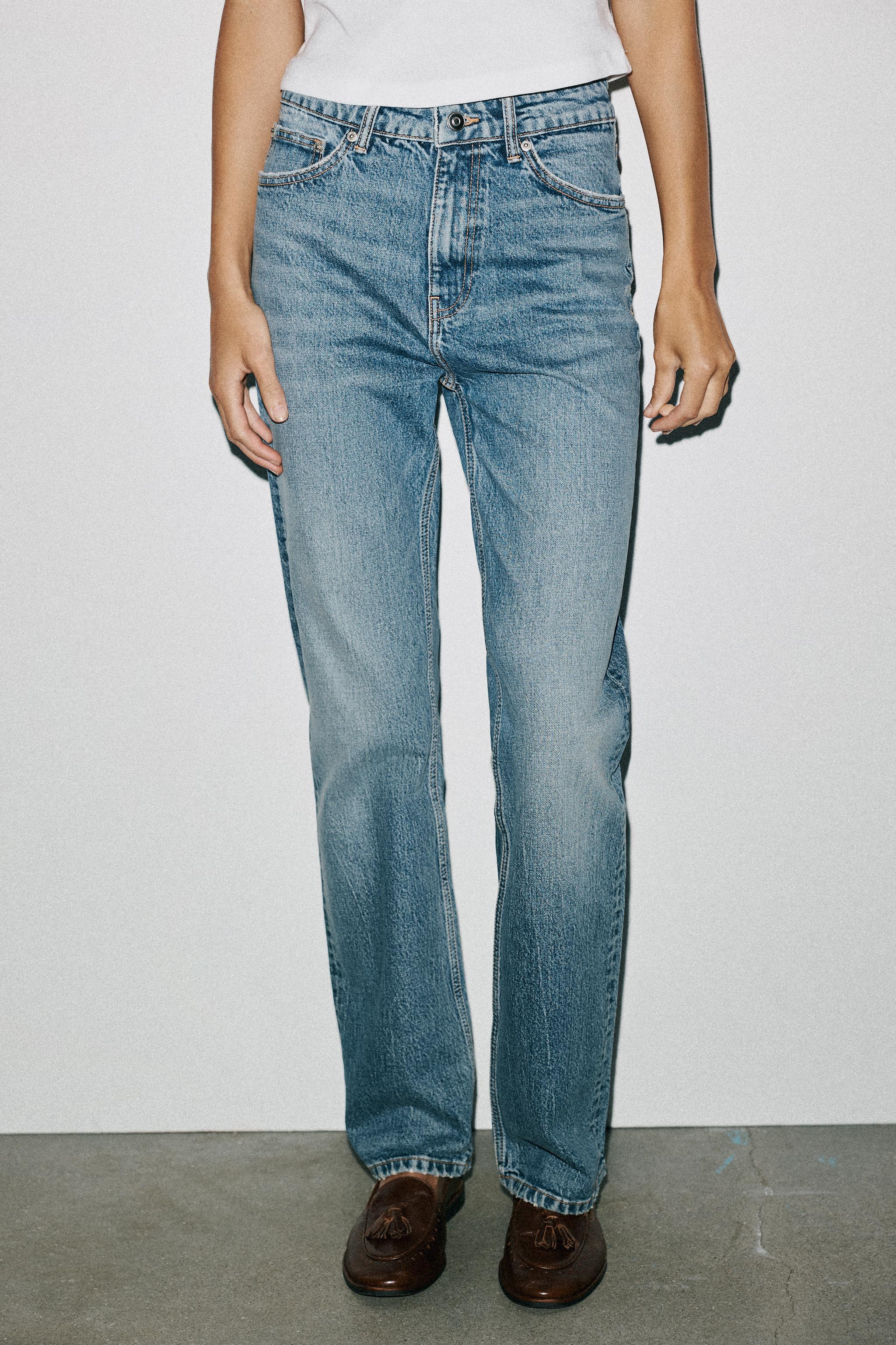 Trf Hi-Rise Straight Leg Jeans
