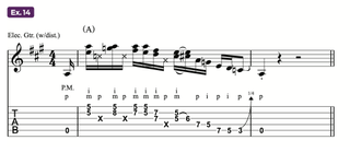 A lesson in fingerstyle – Ex. 14