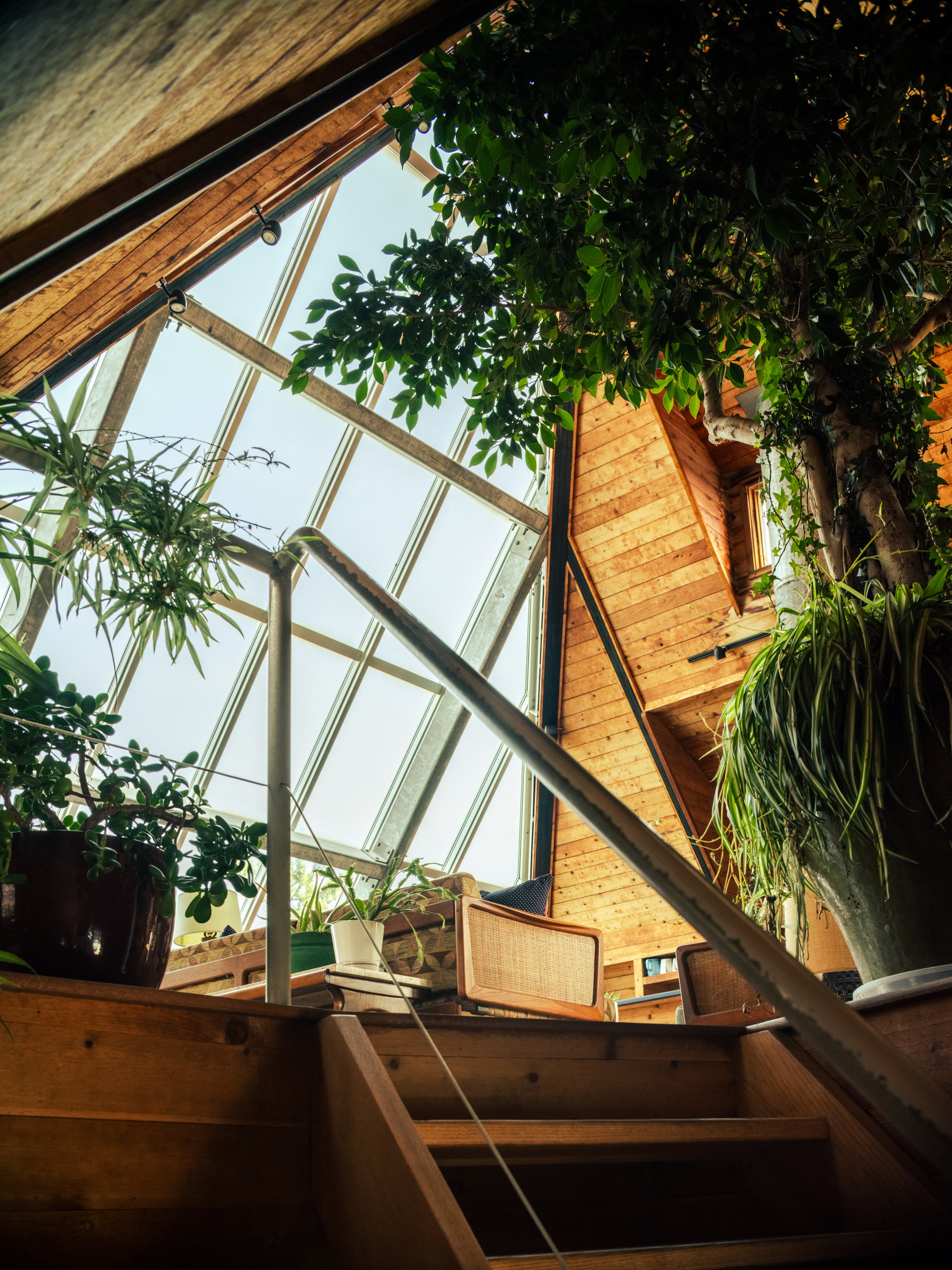 The new glass and steel main window opens up the interior