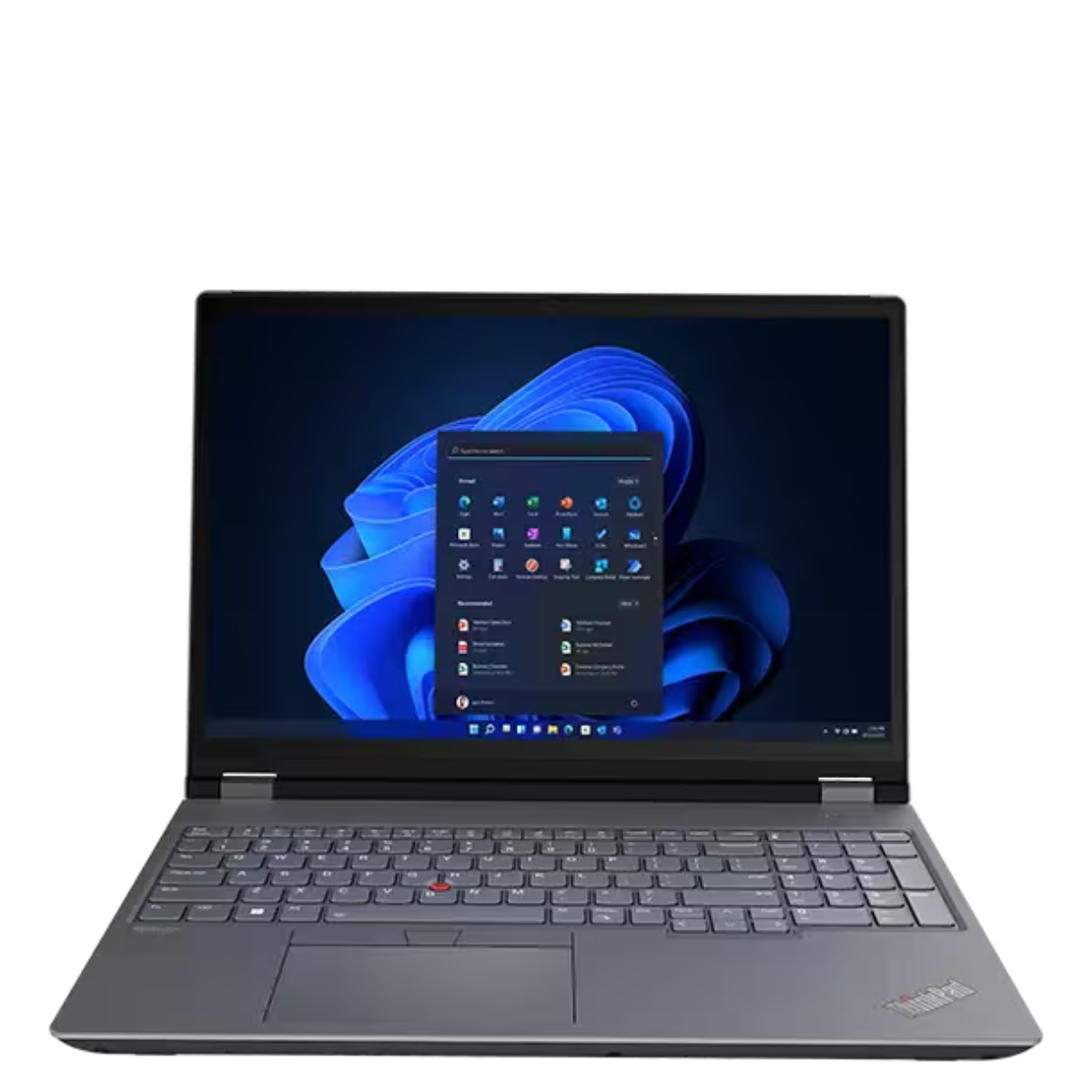 Lenovo ThinkPad P16 Gen 2 on a white background