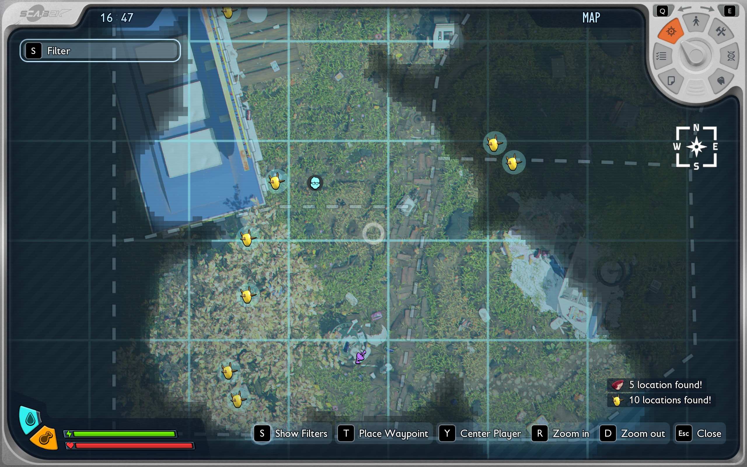 Grounded 2 spine nub locations