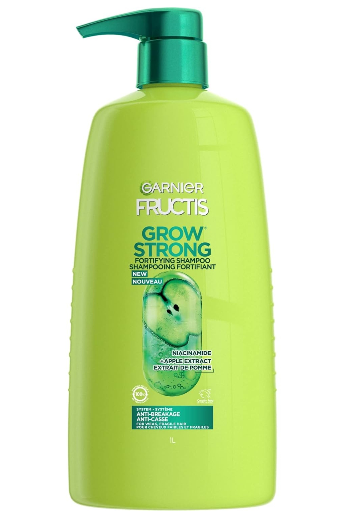 Garnier Fructis Grow Strong Shampoo, 33.8 Fl Oz, 1 Count (packaging May Vary)