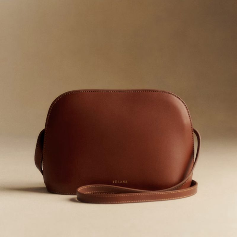 Heritage Victor Bag in Natural Heritage Leather cut out