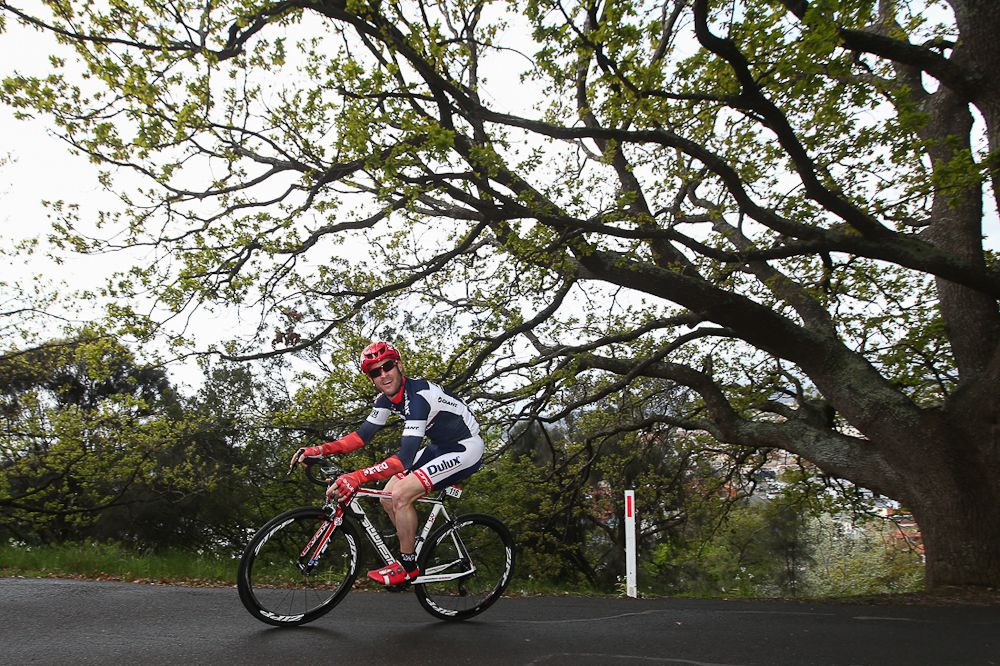 James Robinson in action during the Tour of Tasmania prologue