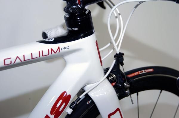 The revised Gallium Pro has undergone a big beef-up in the head tube area.