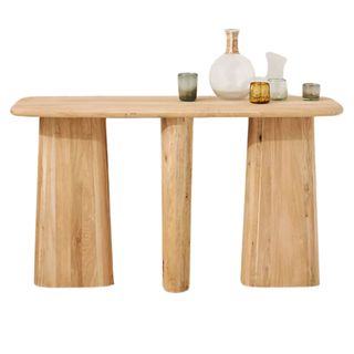 Kalle Sculptural Oak Console