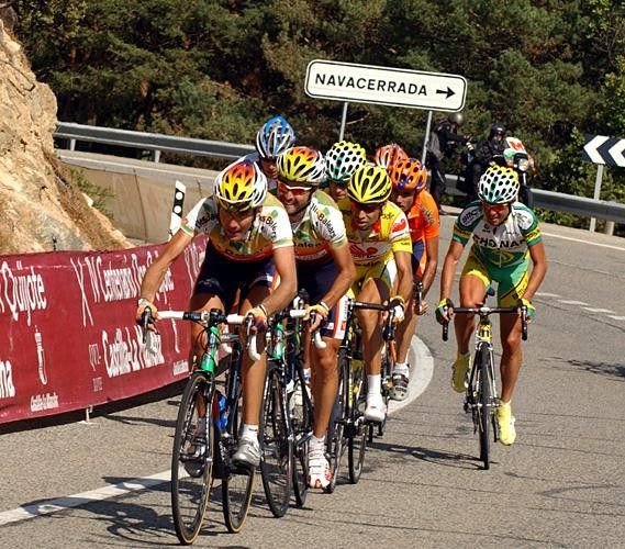 Mancebo's group chasing on the Navacerrada