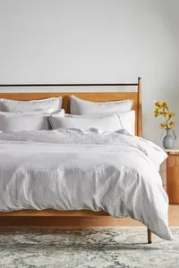 Anthropologie Washed Linen Duvet Cover (Queen)