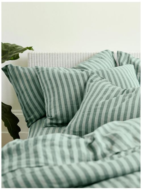 Stripe Linen Blend Pillowcases