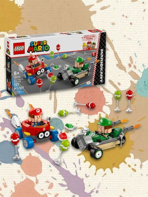 Lego Super Mario: Mario Kart Baby Mario Vs. Baby Luigi - 72034