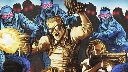 Cops face down a horde of zombies in dramatic art for the Far Cry 5 season pass