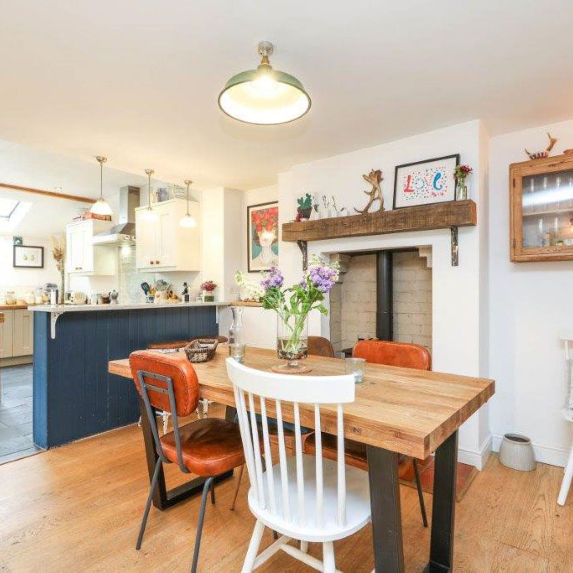 Natasha's newly renovated kitchen and dining room