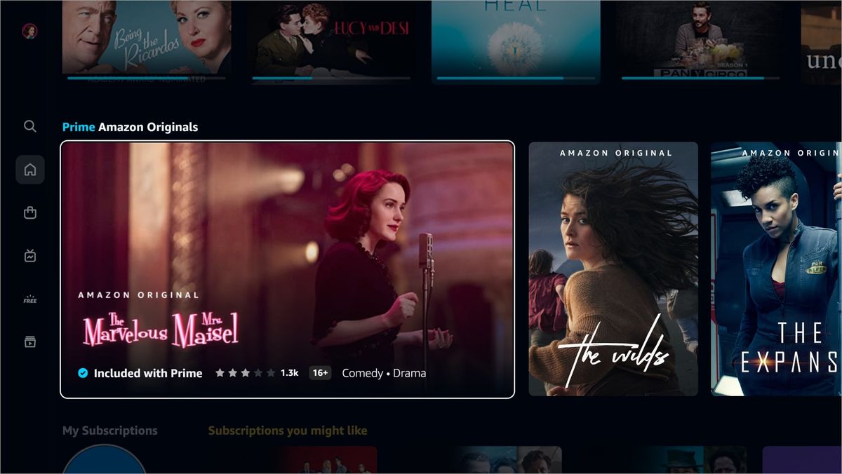 Prime Video menu update