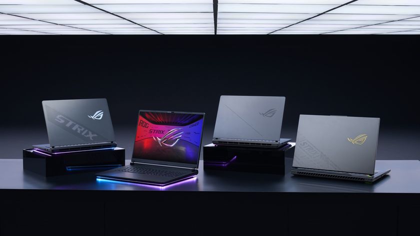 Asus gaming laptops on display for CES 2025