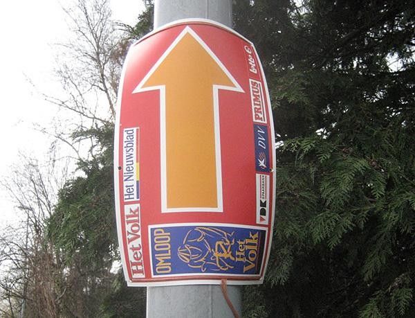 Signs like this show the riders and tourists