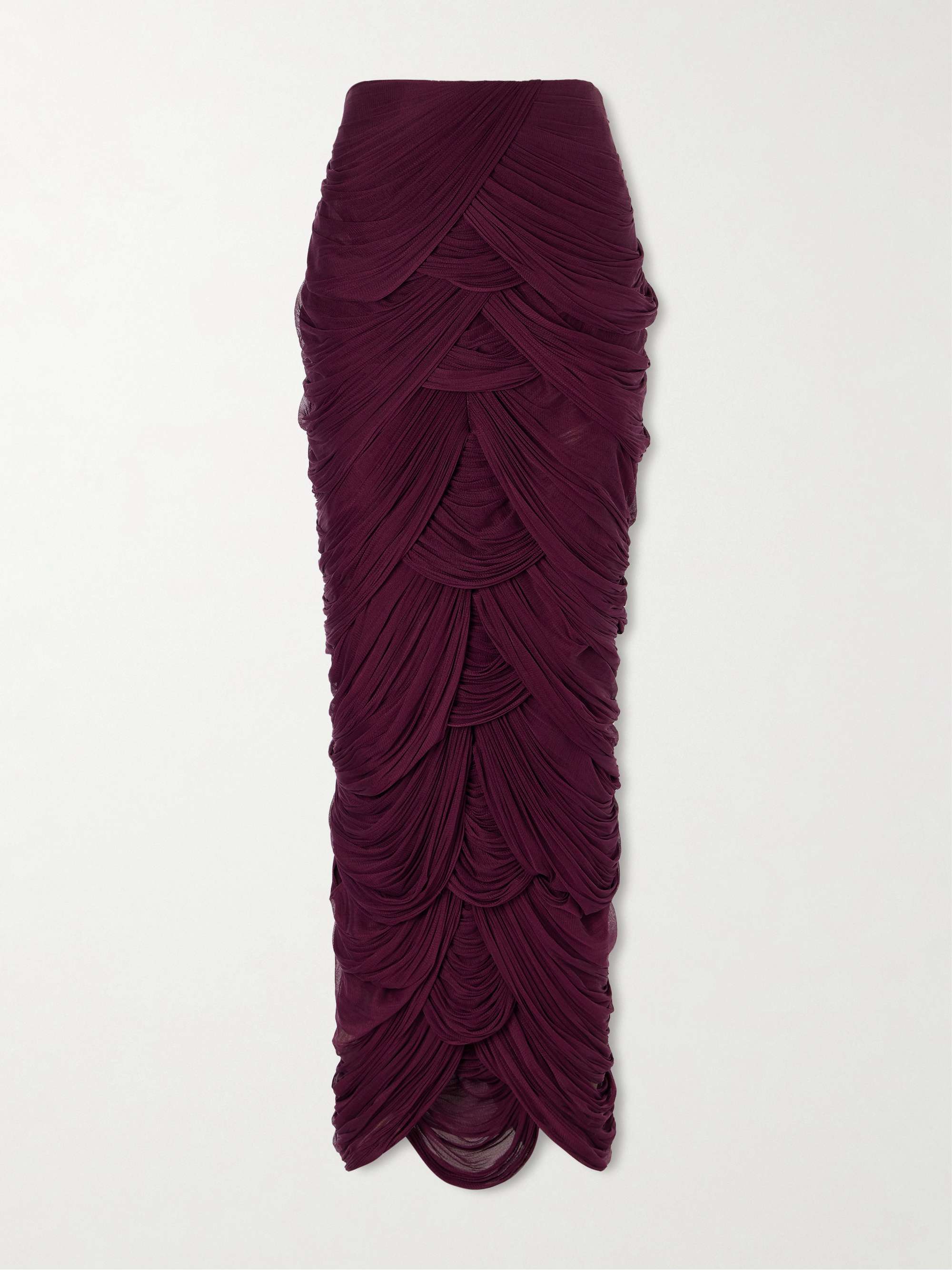 Cosette Draped tulle maxi skirt