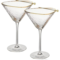 Handmade Hammered Martini Glasses | Was $45.99now $36.79 at Amazon