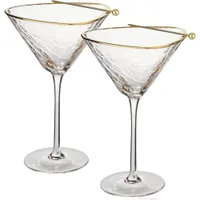 Handmade Hammered Martini Glasses | Was $45.99now $36.79 at Amazon