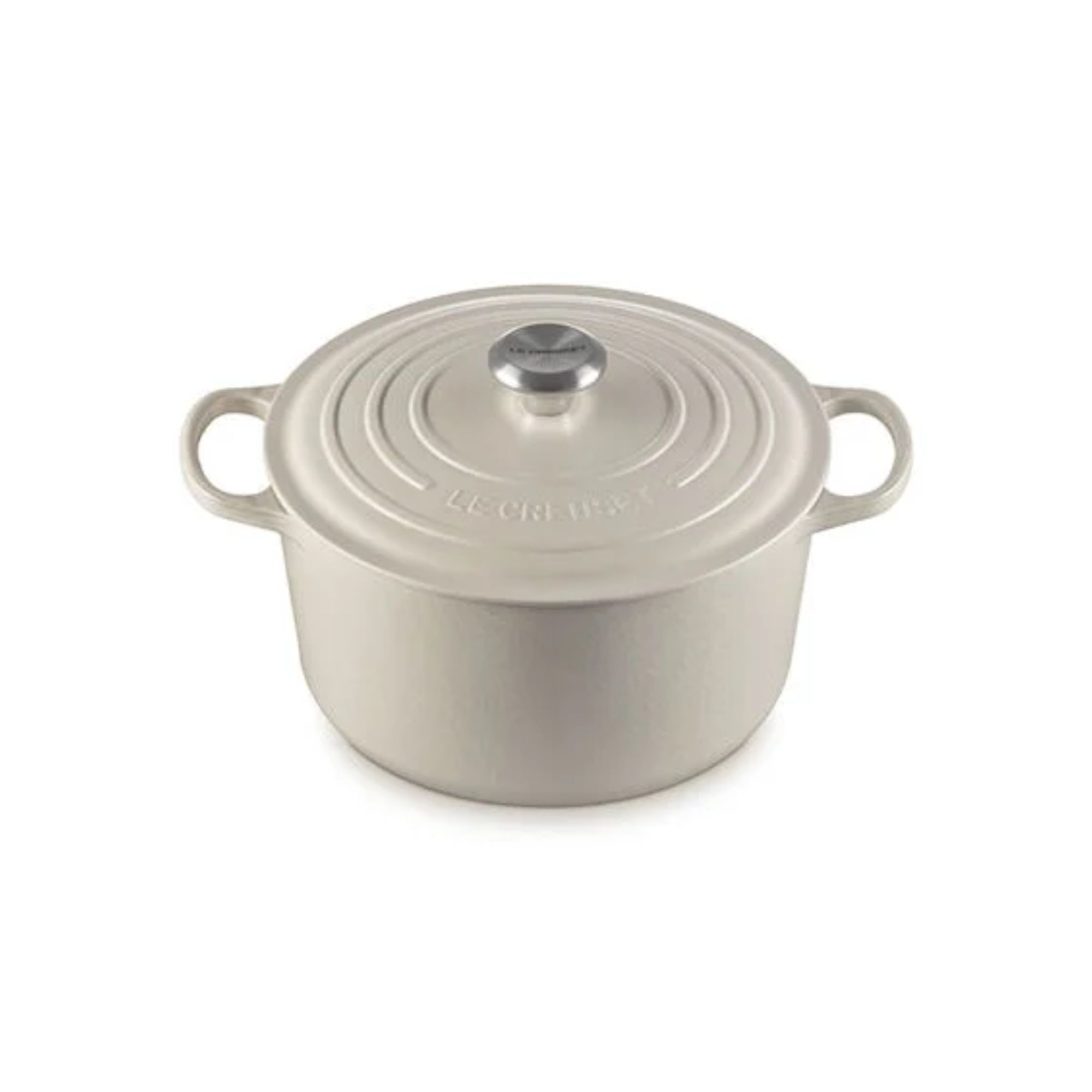 Le Creuset deep Dutch oven in Brioche