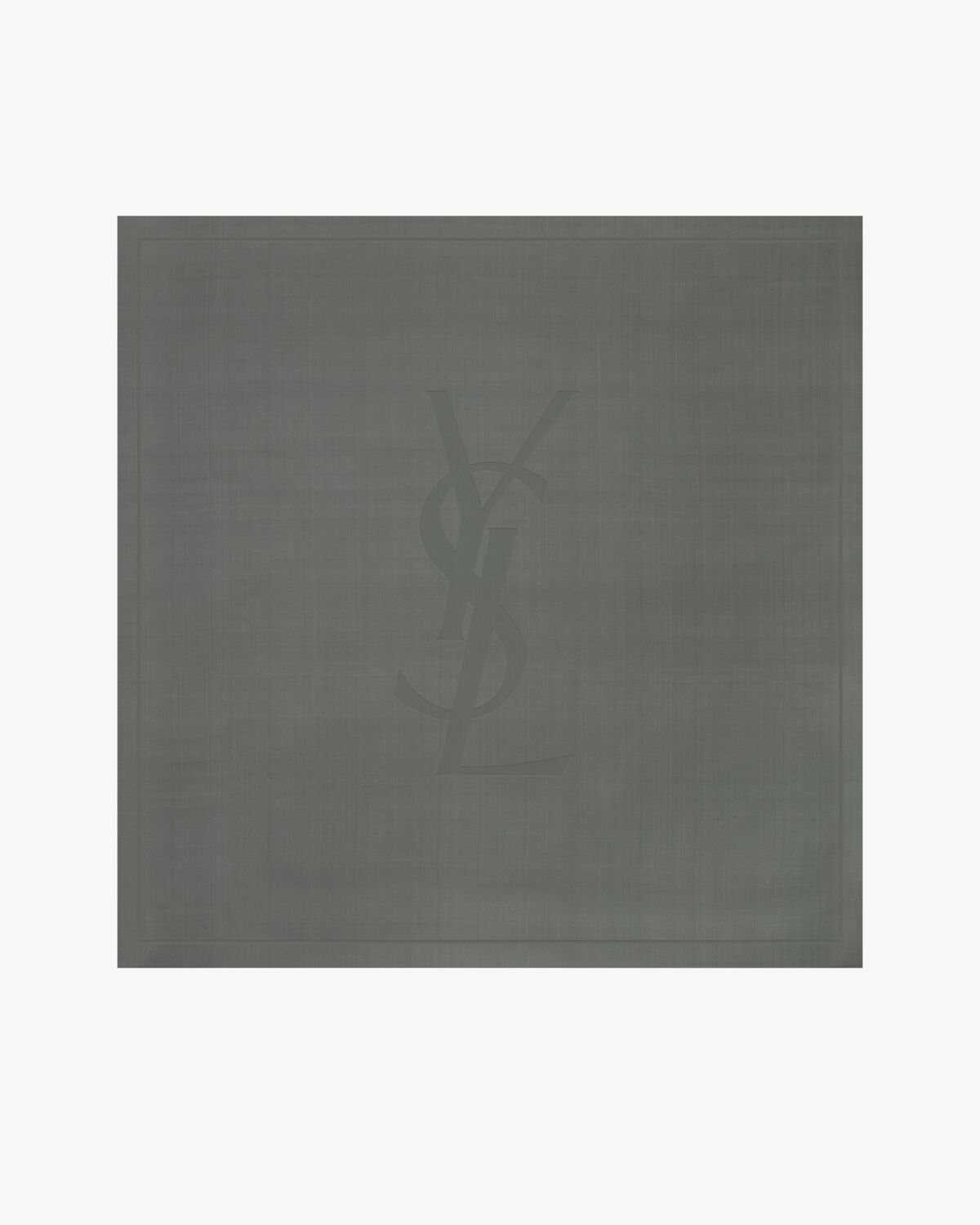 Women's Cassandre Square Scarf in Silk Charmeuse in Reseda