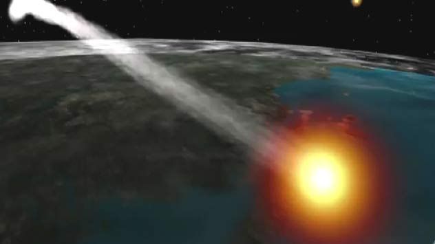 artist&#039;s concept of nasa doomed satellite falling toward earth