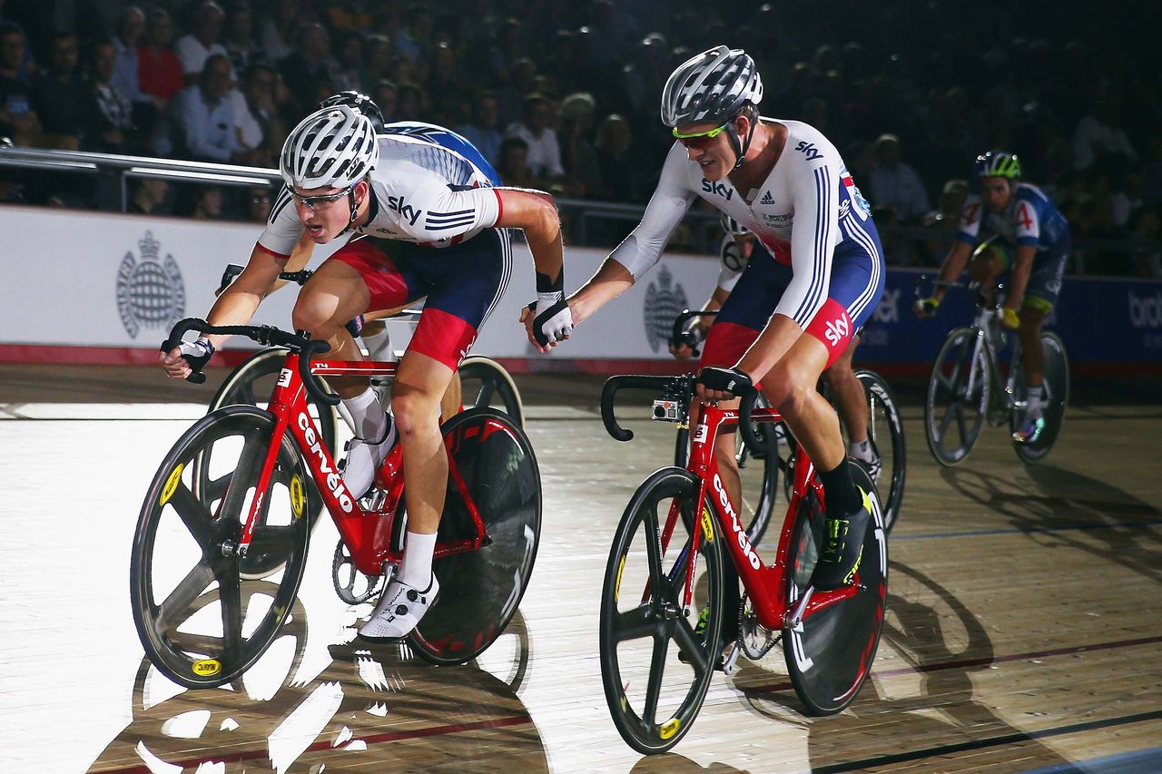 Chris Latham and Ollie Wood in action