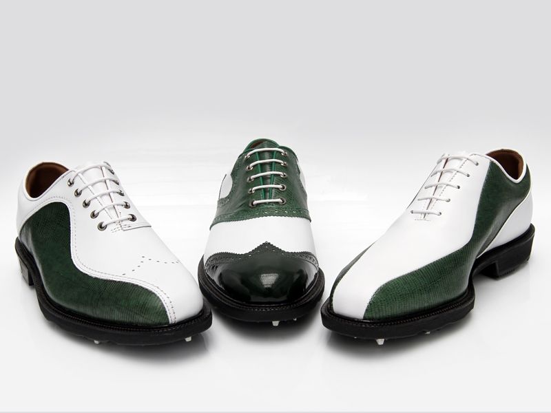 Footjoy green leathers