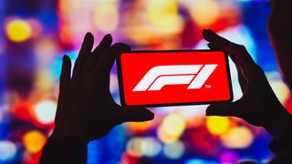 Formula 1 logo on smartphone
