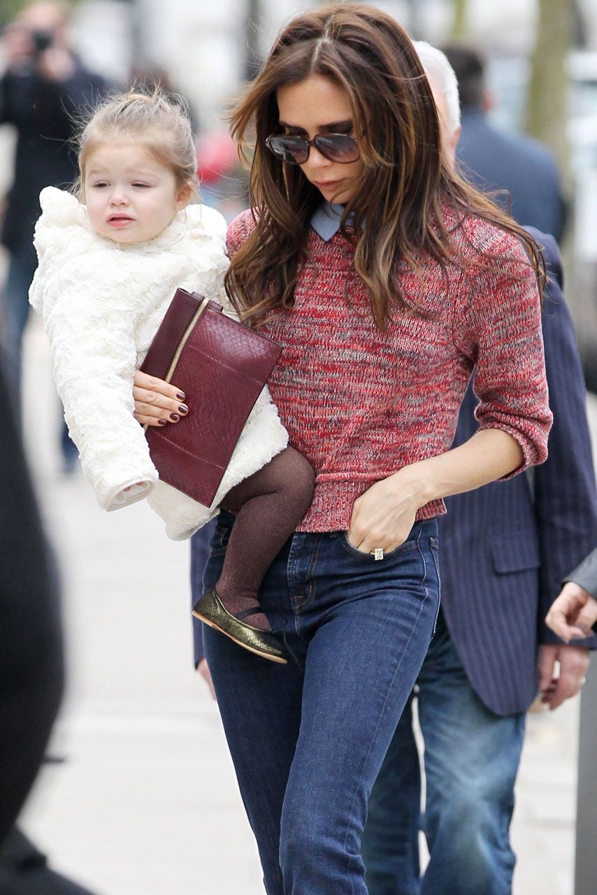 Victoria Beckham And Harper Head Out As E-Commerce Site Launches ...