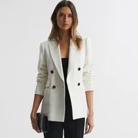 Larson Double-Breasted Twill Blazer, £298 | Reiss