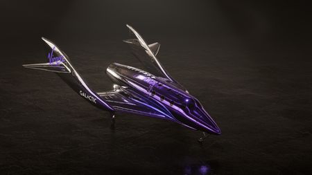 A purple colored plane 