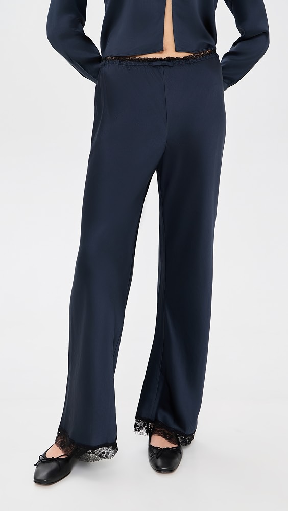 Gemma Bias Pants - Dark Navy