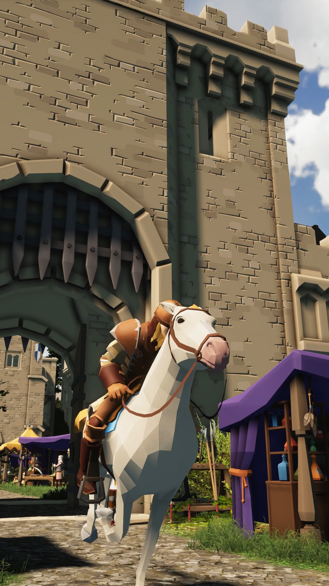 Dungeons &amp;amp; Kingdoms - Blocky kingdom builder with a knight on a horse