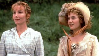 Emma Thompson as Elinor Dashwood and Kate Winslet as Marianne Dashwood in Sense and Sensibility