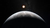 A new experiment created the pressure experienced at the core of an alien world more than three times larger than Earth &mdash; a super-Earth &mdash; to investigate what happens to materials in its depths.