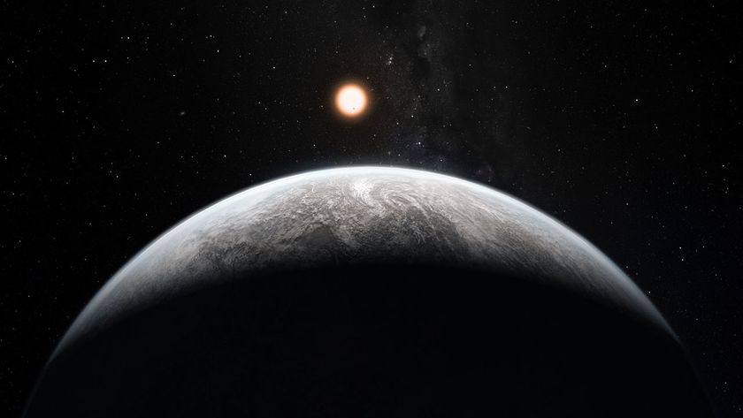A new experiment created the pressure experienced at the core of an alien world more than three times larger than Earth &mdash; a super-Earth &mdash; to investigate what happens to materials in its depths.