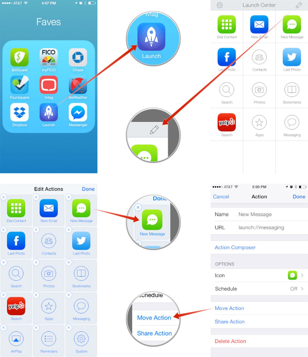 Launch Center Pro Actions – Launch Center Pro 使い方 – QOPCOL