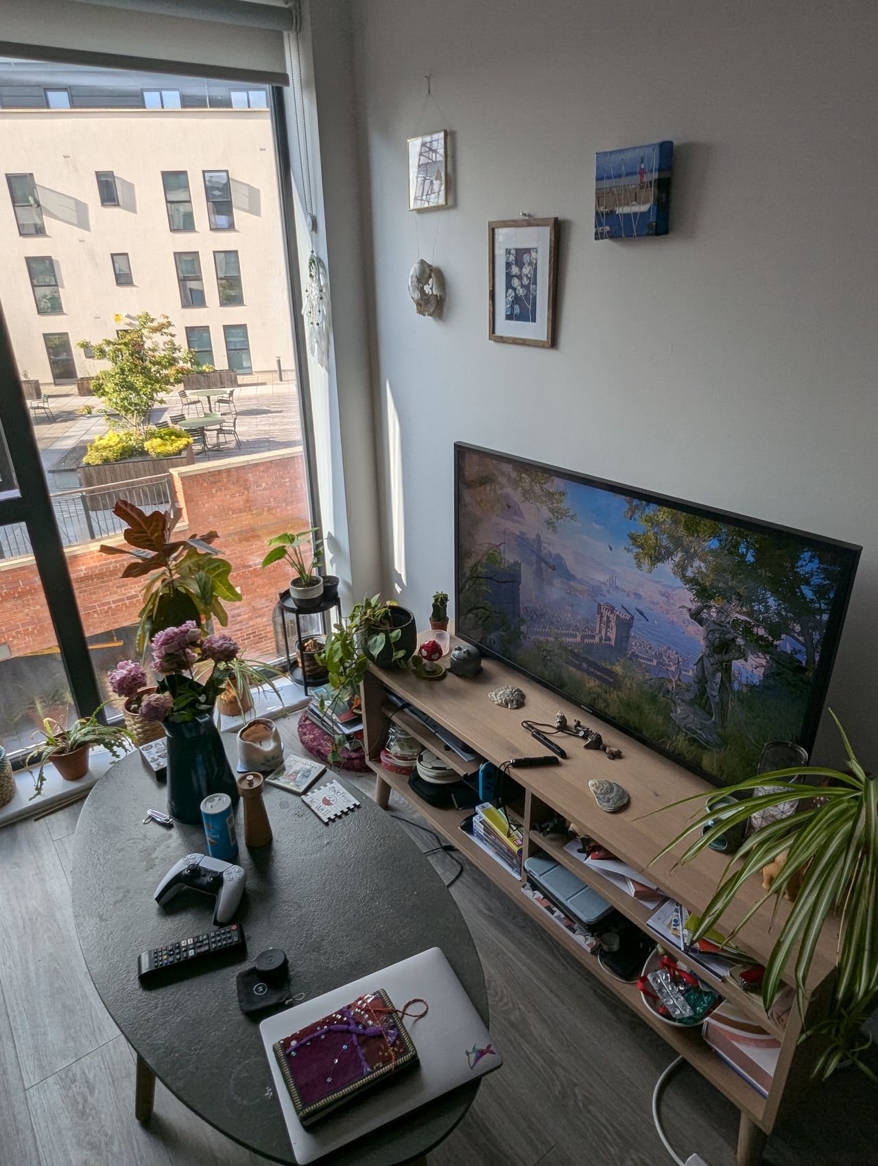 A wide photo of a living room taken on a Google Pixel 7 Pro