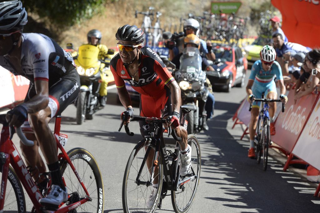 Darwin Atapuma (BMC) on the Caminito del Rey