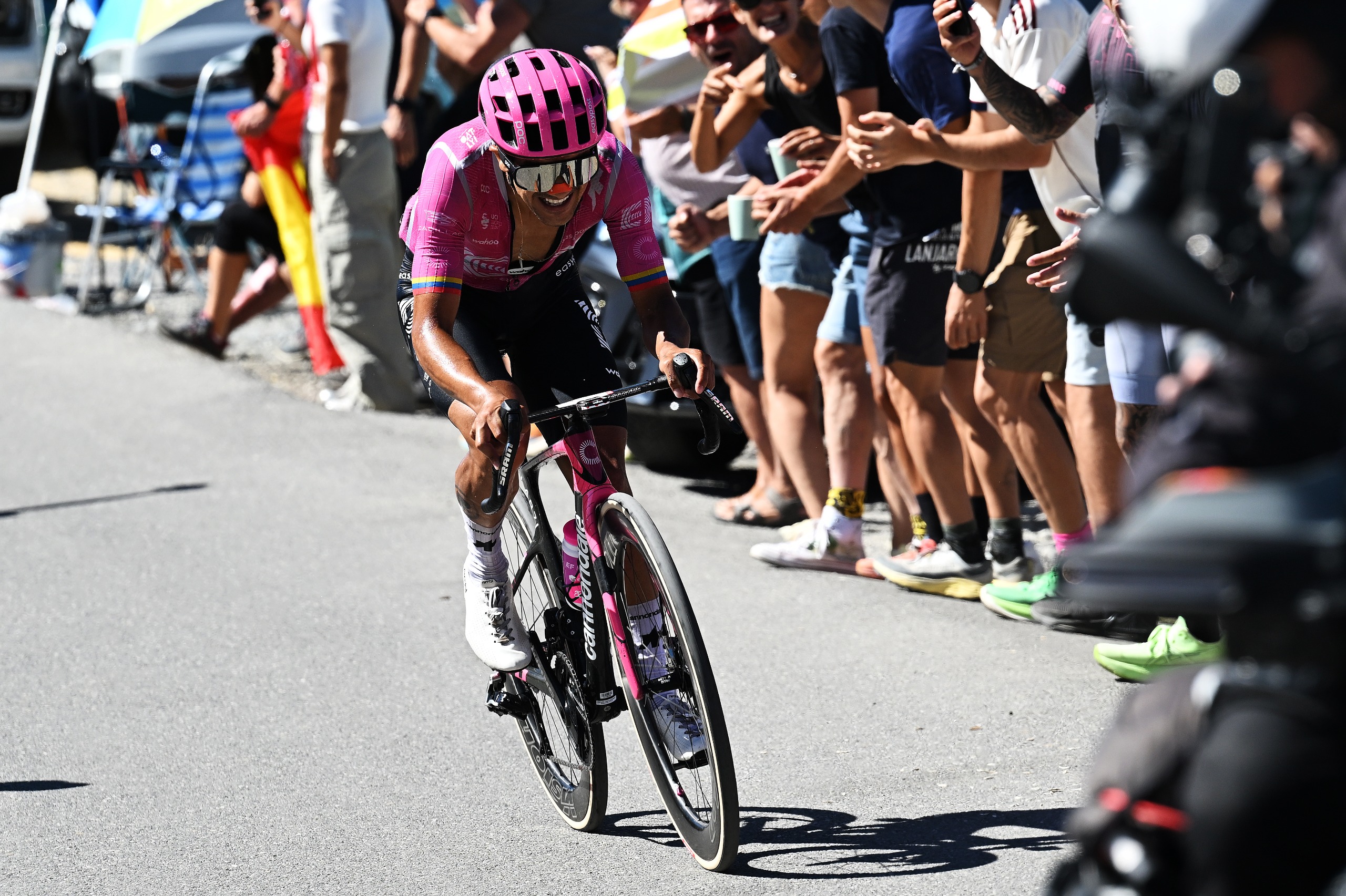 Richard Carapaz attacks at the Vuelta a Espa&ntilde;a