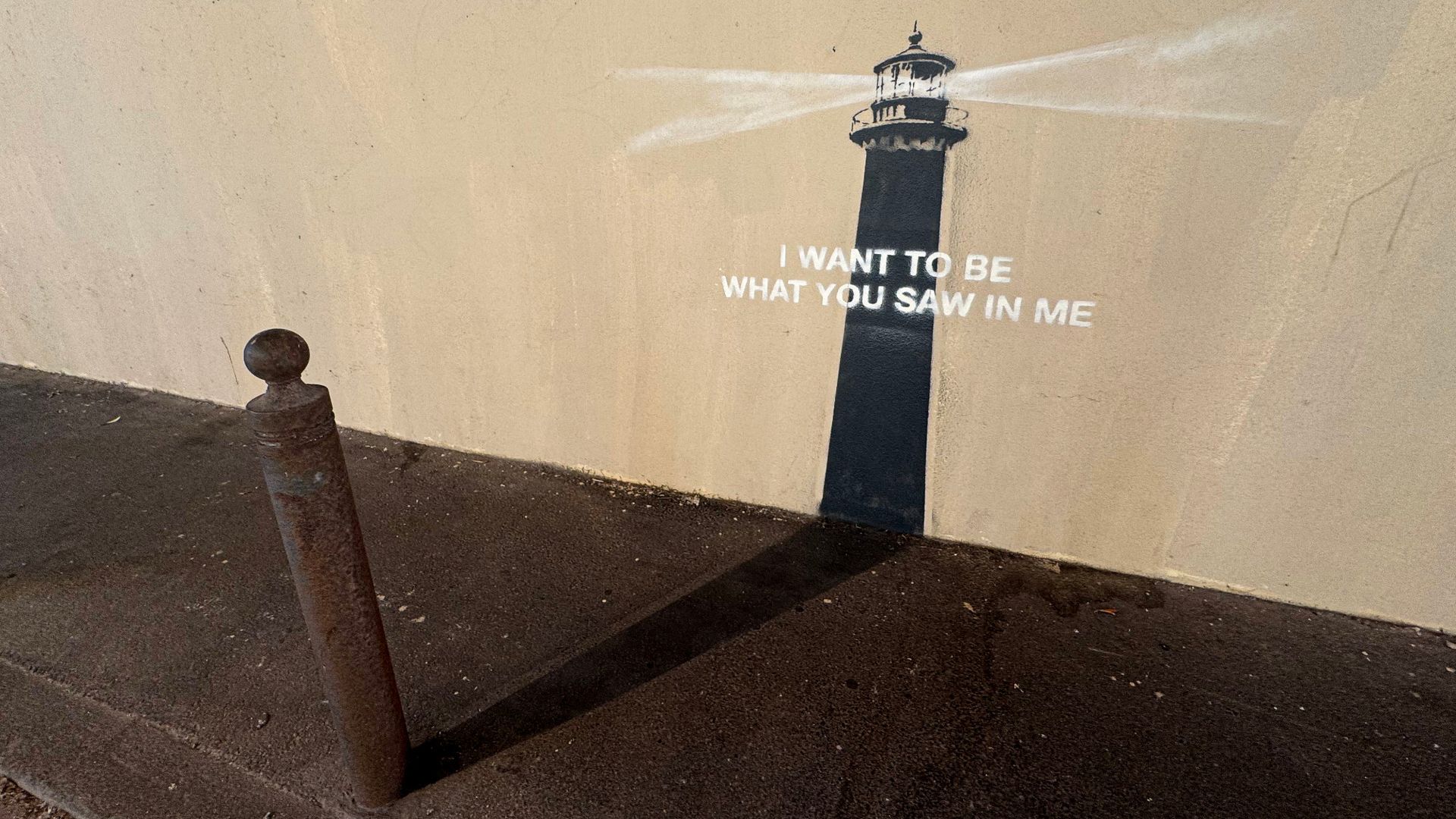 
                                The latest graffiti artwork by British artist Banksy has appeared in Marseille, France
                            