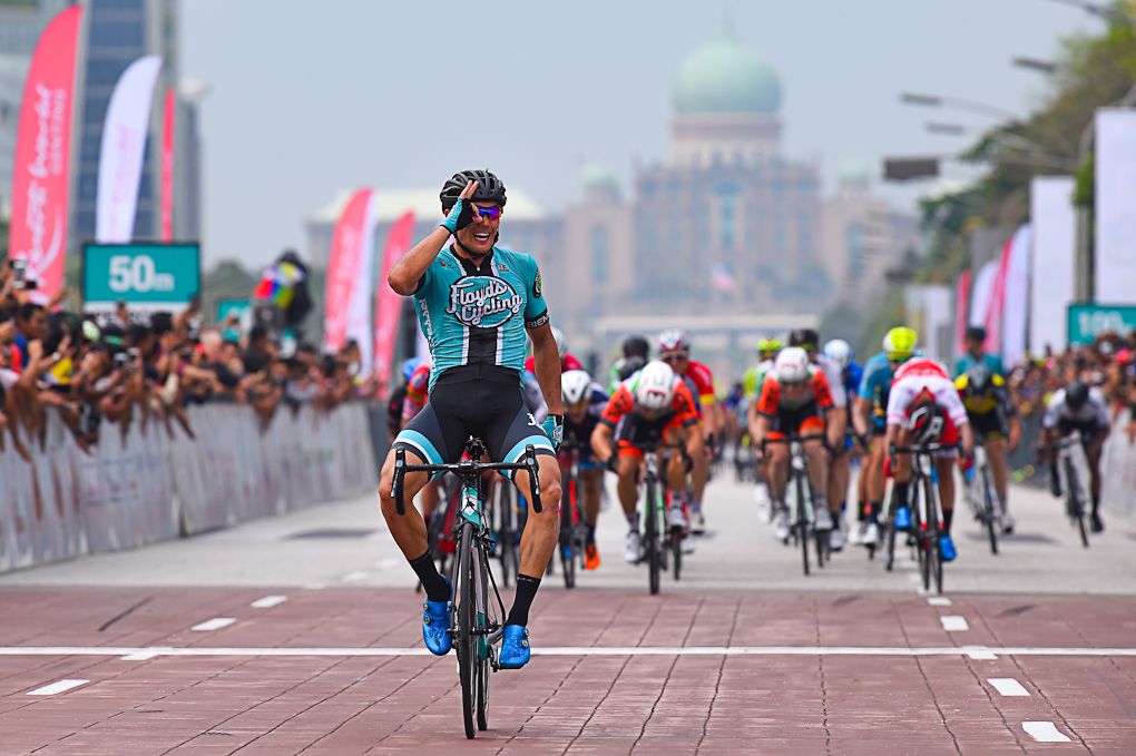 Travis McCabe (Floyd's Pro Cycling) wins stage 3 at Tour de Langkawi