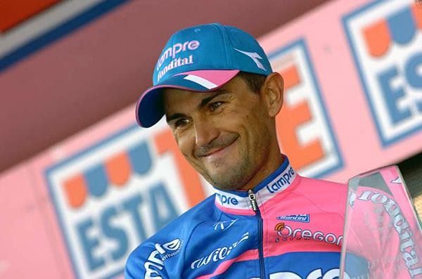 Marzio Bruseghin (Lampre-Fondital) awarded.
