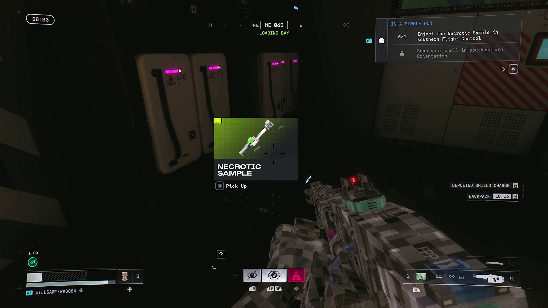 Marathon Introducing Sekiguchi necrotic sample item in drawer