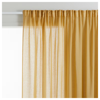 1-Pack Wide Linen-Blend Curtain Panel from H&M