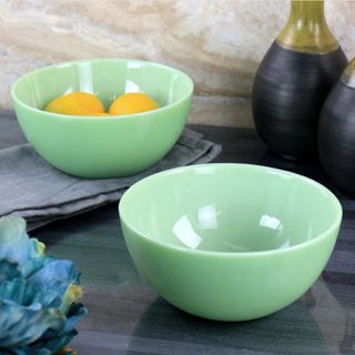 Jadeite Glass Cereal Bowl Set