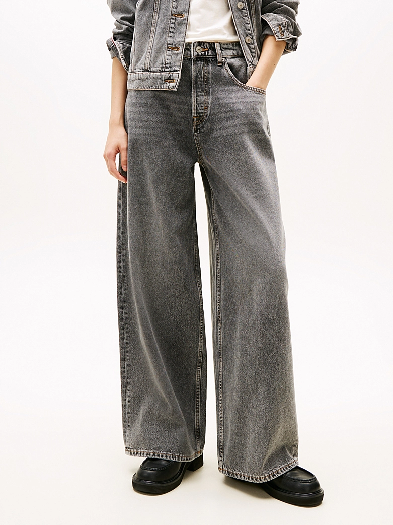 Tommy Hilfiger, Mid Rise Loose Wide Leg Jeans
