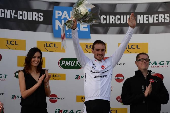 John Degenkolb (Giant-Shimano) held the best young rider's jersey