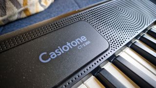 Close up of Casio CT-S300 logo