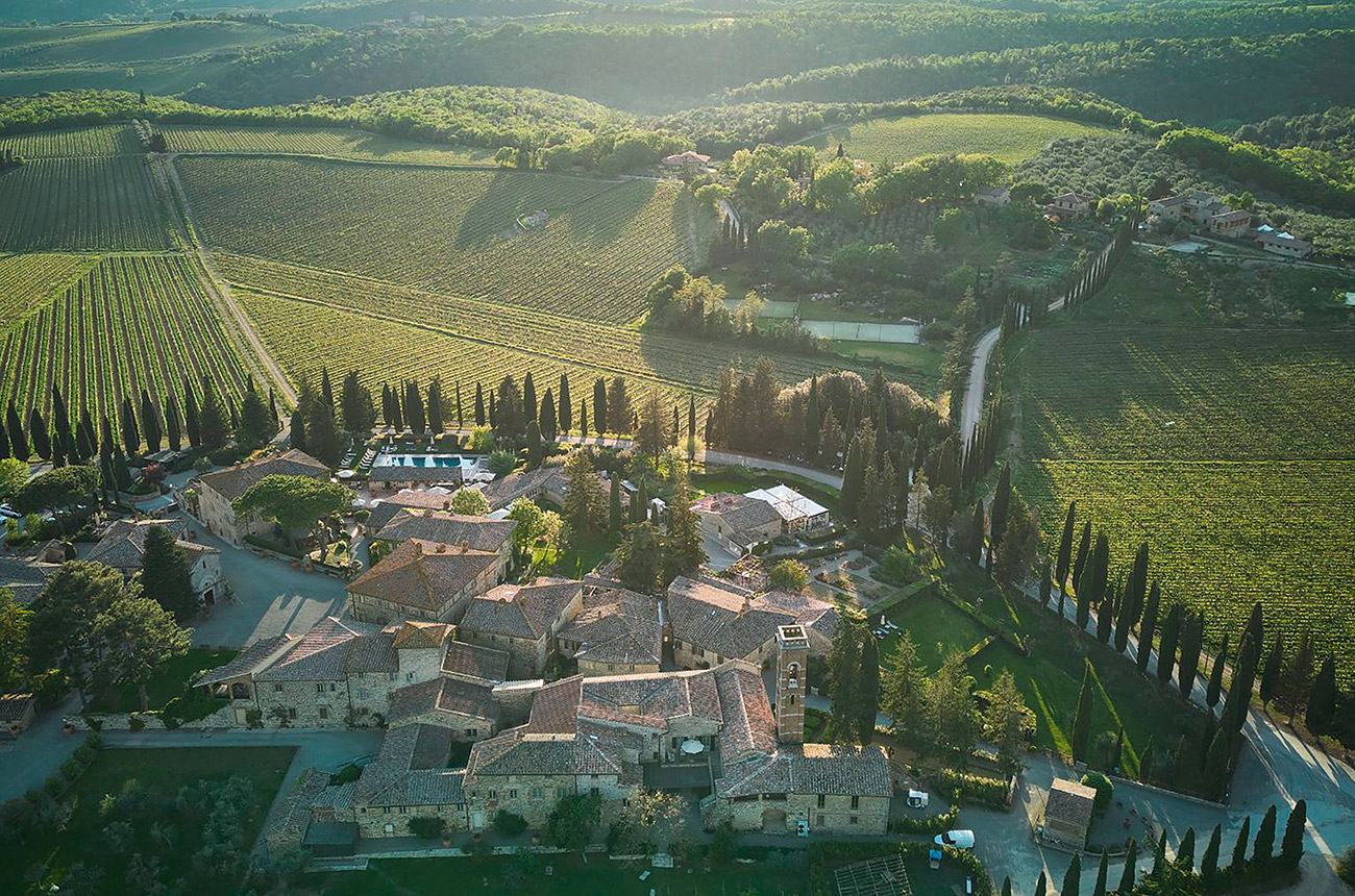 The historic Borgo San Felice.